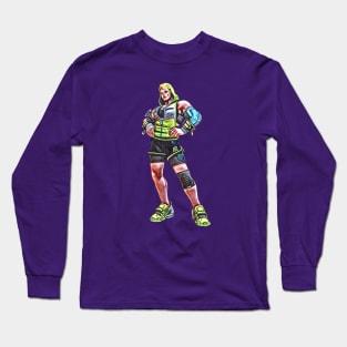 Overwatch Zarya Workout Outfit Long Sleeve T-Shirt